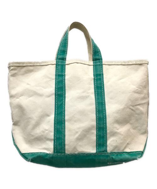 L.L.Bean（エルエルビーン）L.L.Bean (エルエルビーン) 80`Sビーントートキャンバスバッグ ベージュ×グリーン サイズ:FREEの古着・服飾アイテム