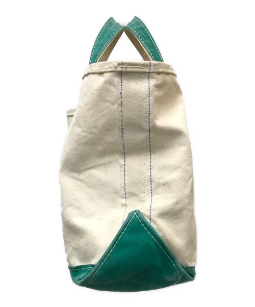 L.L.Bean（エルエルビーン）L.L.Bean (エルエルビーン) 80`Sビーントートキャンバスバッグ ベージュ×グリーン サイズ:FREEの古着・服飾アイテム