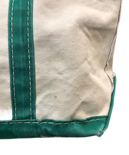 L.L.Bean（エルエルビーン）L.L.Bean (エルエルビーン) 80`Sビーントートキャンバスバッグ ベージュ×グリーン サイズ:FREEの古着・服飾アイテム