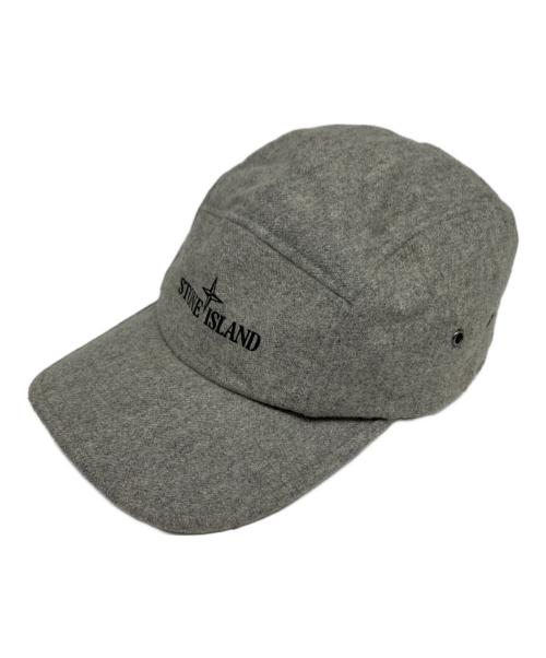 STONE ISLAND（ストーンアイランド）STONE ISLAND (ストーンアイランド) ウールジェットキャップ グレー サイズ:Lの古着・服飾アイテム