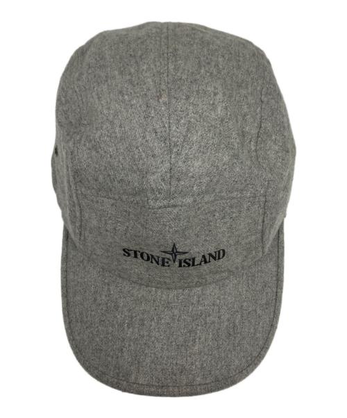 STONE ISLAND（ストーンアイランド）STONE ISLAND (ストーンアイランド) ウールジェットキャップ グレー サイズ:Lの古着・服飾アイテム