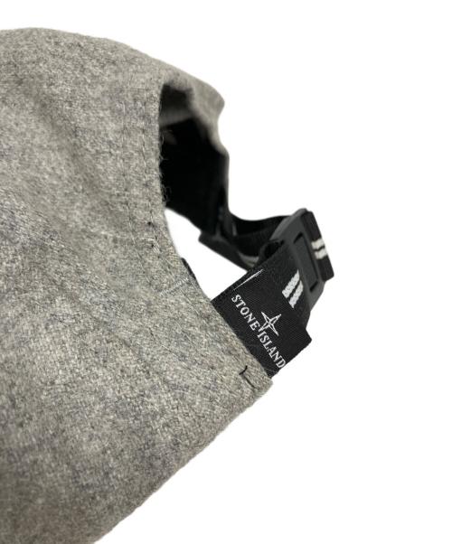 STONE ISLAND（ストーンアイランド）STONE ISLAND (ストーンアイランド) ウールジェットキャップ グレー サイズ:Lの古着・服飾アイテム