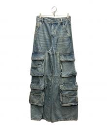DIESEL（ディーゼル）の古着「D-SIRE-CARGO デニムパンツ」｜ブルー