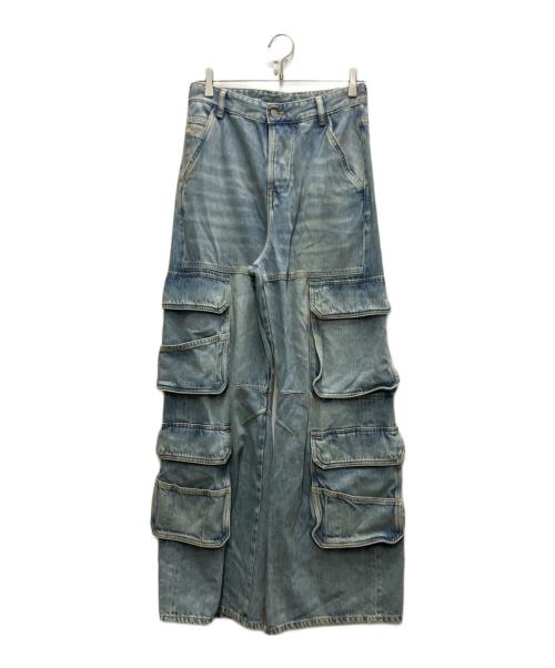 DIESEL（ディーゼル）DIESEL (ディーゼル) D-SIRE-CARGO デニムパンツ ブルー サイズ:Ｗ24の古着・服飾アイテム