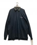 BALENCIAGAバレンシアガ）の古着「Unity Sport Long-Sleeved Polo Shirt」｜ブラック