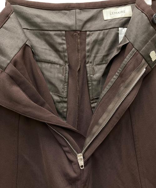 LEMAIRE（ルメール）LEMAIRE (ルメール) リラックスボリュームパンツ ブラウン サイズ:Sの古着・服飾アイテム