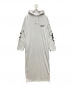holidayホリデー）の古着「SUPER FINE DRY DAMAGE L/S HOODED DRESS」｜グレー