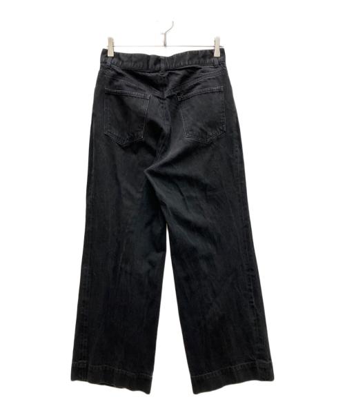 JOHN LAWRENCE SULLIVAN（ジョン ローレンス サリバン）JOHN LAWRENCE SULLIVAN (ジョン ローレンス サリバン) Rigid Denim Wide Pants ブラック サイズ:44の古着・服飾アイテム