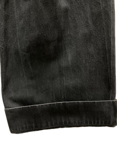 JOHN LAWRENCE SULLIVAN（ジョン ローレンス サリバン）JOHN LAWRENCE SULLIVAN (ジョン ローレンス サリバン) Rigid Denim Wide Pants ブラック サイズ:44の古着・服飾アイテム