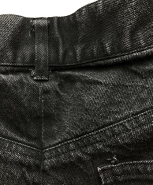 JOHN LAWRENCE SULLIVAN（ジョン ローレンス サリバン）JOHN LAWRENCE SULLIVAN (ジョン ローレンス サリバン) Rigid Denim Wide Pants ブラック サイズ:44の古着・服飾アイテム