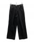 JOHN LAWRENCE SULLIVAN（ジョン ローレンス サリバン）の古着「Rigid Denim Wide Pants」｜ブラック