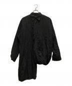YOHJI YAMAMOTOヨウジヤマモト）の古着「Cellulose Layered Blouse」｜ブラック