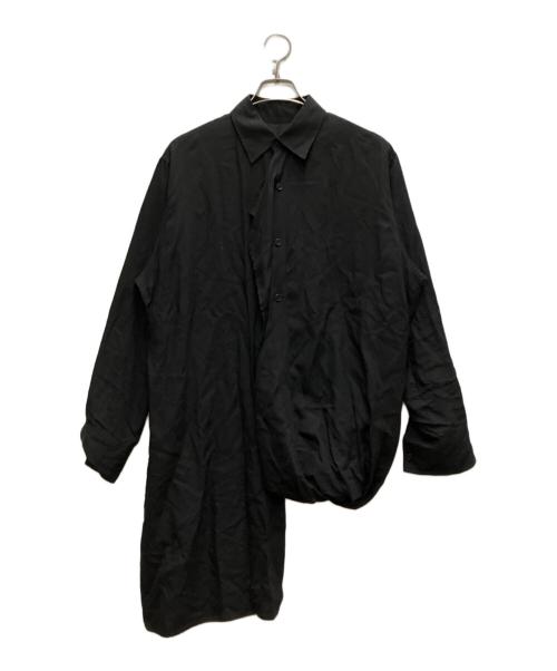YOHJI YAMAMOTO（ヨウジヤマモト）YOHJI YAMAMOTO (ヨウジヤマモト) Cellulose Layered Blouse ブラック サイズ:1の古着・服飾アイテム