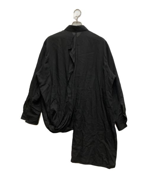 YOHJI YAMAMOTO（ヨウジヤマモト）YOHJI YAMAMOTO (ヨウジヤマモト) Cellulose Layered Blouse ブラック サイズ:1の古着・服飾アイテム