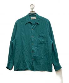 WACKO MARIA（ワコマリア）の古着「20SS KASURI STRIPED OPEN COLLAR SHIRT」｜グリーン