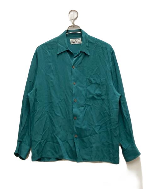 WACKO MARIA（ワコマリア）WACKO MARIA (ワコマリア) 20SS KASURI STRIPED OPEN COLLAR SHIRT グリーン サイズ:Lの古着・服飾アイテム