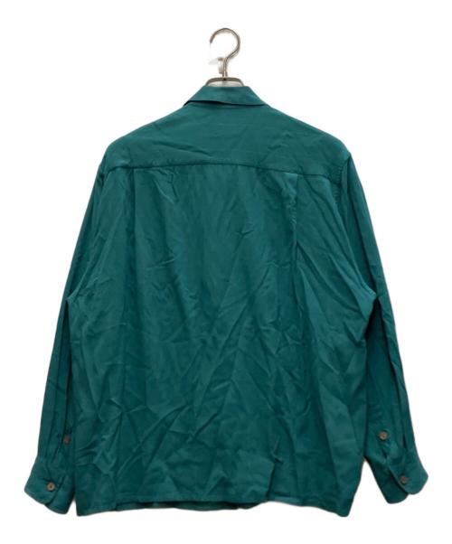 WACKO MARIA（ワコマリア）WACKO MARIA (ワコマリア) 20SS KASURI STRIPED OPEN COLLAR SHIRT グリーン サイズ:Lの古着・服飾アイテム
