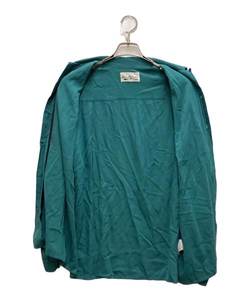 WACKO MARIA（ワコマリア）WACKO MARIA (ワコマリア) 20SS KASURI STRIPED OPEN COLLAR SHIRT グリーン サイズ:Lの古着・服飾アイテム