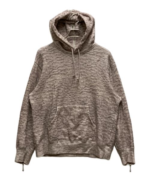 UNDERCOVER（アンダーカバー）UNDERCOVER (アンダーカバー) ジップデザイン転写パーカー パープル サイズ:2の古着・服飾アイテム