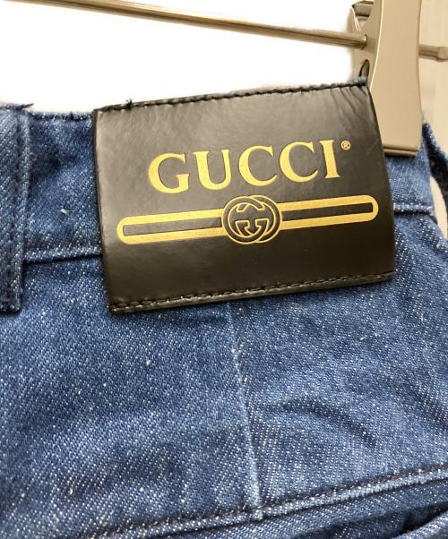 GUCCI（グッチ）GUCCI (グッチ) 2タックワイドデニムパンツ インディゴ サイズ:44の古着・服飾アイテム