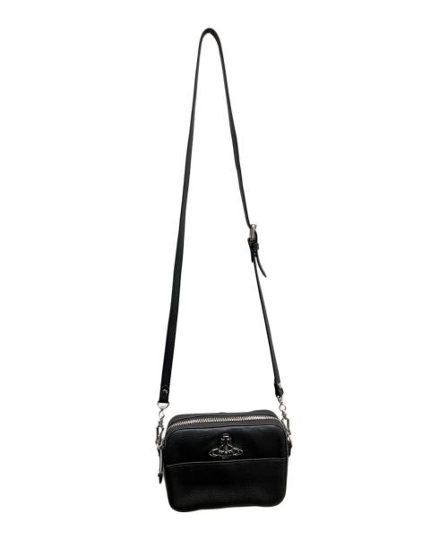 Vivienne Westwood（ヴィヴィアンウエストウッド）Vivienne Westwood (ヴィヴィアンウエストウッド) VEGAN CAMERA BAG ブラックの古着・服飾アイテム