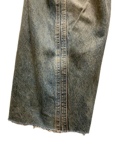 NVRFRGT（ネヴァーフォーゲット）NVRFRGT (ネヴァーフォーゲット) 3D TWIST WIDE LEG JEANS ブルー サイズ:3の古着・服飾アイテム