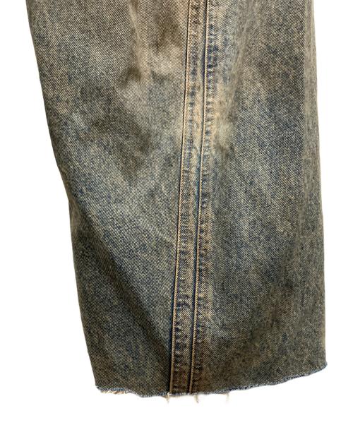 NVRFRGT（ネヴァーフォーゲット）NVRFRGT (ネヴァーフォーゲット) 3D TWIST WIDE LEG JEANS ブルー サイズ:3の古着・服飾アイテム