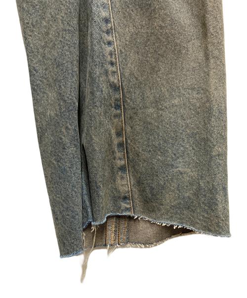 NVRFRGT（ネヴァーフォーゲット）NVRFRGT (ネヴァーフォーゲット) 3D TWIST WIDE LEG JEANS ブルー サイズ:3の古着・服飾アイテム
