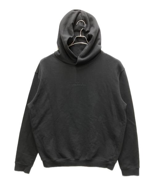 Maison Margiela（メゾンマルジェラ）Maison Margiela (メゾンマルジェラ) 反転ロゴフーディ ブラック サイズ:44の古着・服飾アイテム