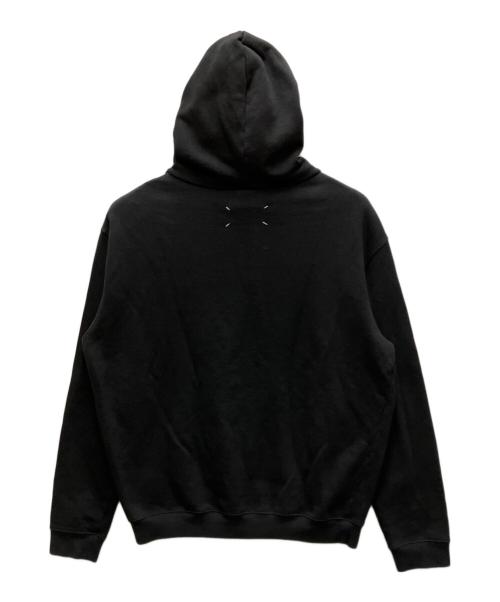 Maison Margiela（メゾンマルジェラ）Maison Margiela (メゾンマルジェラ) 反転ロゴフーディ ブラック サイズ:44の古着・服飾アイテム
