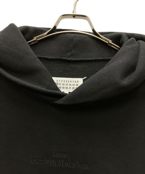 Maison Margiela（メゾンマルジェラ）Maison Margiela (メゾンマルジェラ) 反転ロゴフーディ ブラック サイズ:44の古着・服飾アイテム