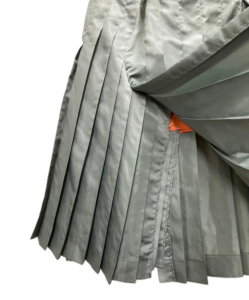 sacai（サカイ）sacai (サカイ) NYLON TWILL SKIRT グリーン サイズ:1の古着・服飾アイテム