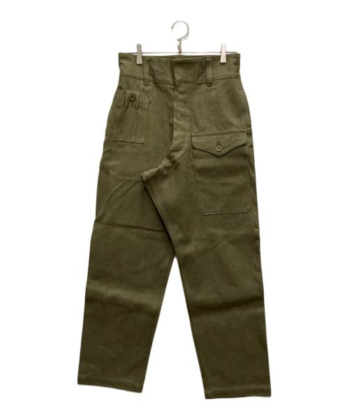 waiper（ワイパー）WAIPER (ワイパー) イギリス軍 1950’s ヴィンテージ グリーンデニム トラウザー グリーン サイズ:No 6の古着・服飾アイテム