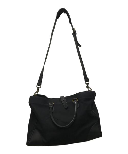 ETTINGER（エッティンガー）ETTINGER (エッティンガー) Pursuits Piccadilly Canvas Tote ブラックの古着・服飾アイテム