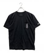 CHROME HEARTSクロムハーツ）の古着「スクロールロゴTシャツ」｜ブラック