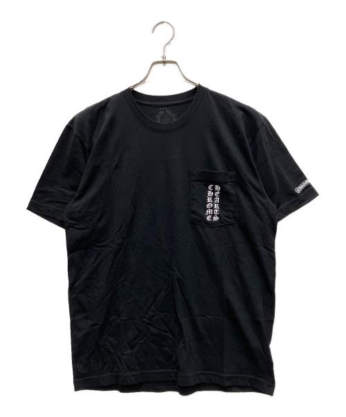 CHROME HEARTS（クロムハーツ）CHROME HEARTS (クロムハーツ) スクロールロゴTシャツ ブラック サイズ:Ｌの古着・服飾アイテム