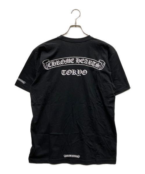 CHROME HEARTS（クロムハーツ）CHROME HEARTS (クロムハーツ) スクロールロゴTシャツ ブラック サイズ:Ｌの古着・服飾アイテム