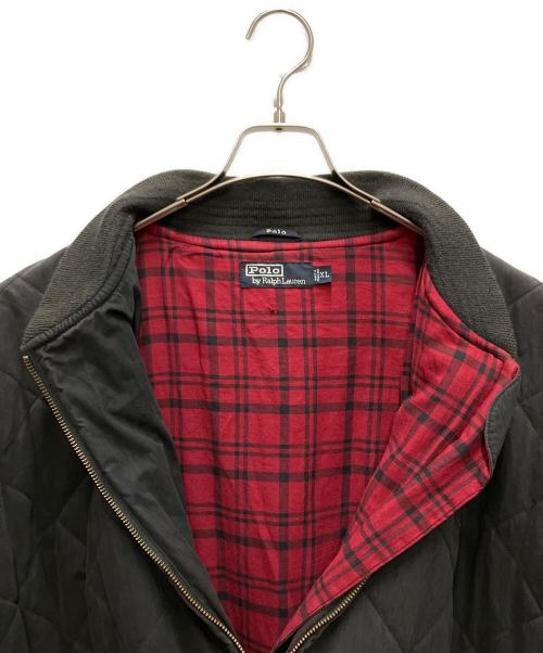POLO RALPH LAUREN（ポロ・ラルフローレン）POLO RALPH LAUREN (ポロ・ラルフローレン) キルティングボンバージャケット ブラック サイズ:XLの古着・服飾アイテム