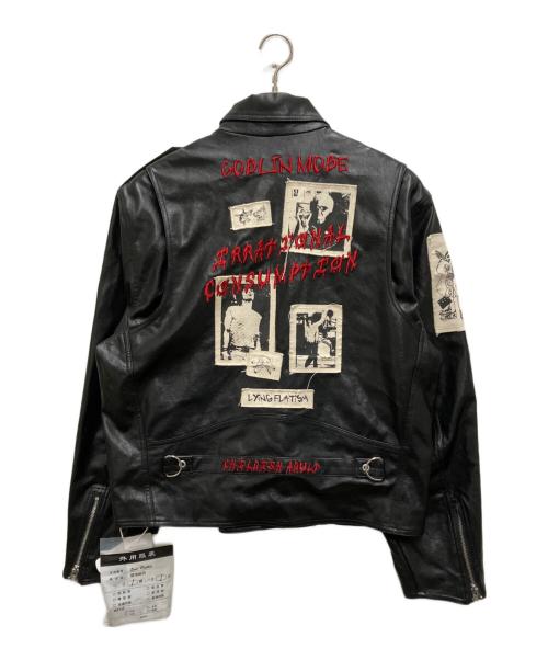 Emo Brother（Emo Brother）Emo Brother (Emo Brother) ダブルライダースジャケット ブラック サイズ:Ｓの古着・服飾アイテム