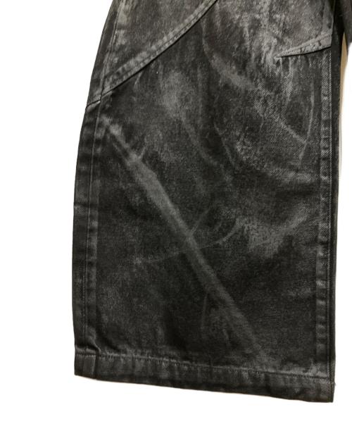 jent louis（ジェントルイス）Jent Louis (ジェントルイス) コーティングデニムパンツ ブラック サイズ:Mの古着・服飾アイテム