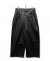 bballsy（ボールジィ）の古着「Painter Faux Leather Baggy Pants」｜ブラック