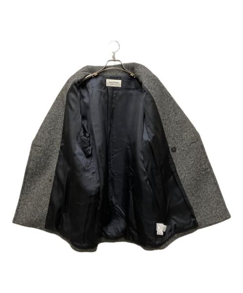 MACPHEE（マカフィー）MACPHEE (マカフィー) ボンディングチェック ダブルブレストコート グレー サイズ:36の古着・服飾アイテム