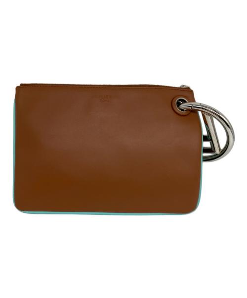 FENDI（フェンディ）FENDI (フェンディ) Triplette Leather Pouch ホワイトの古着・服飾アイテム