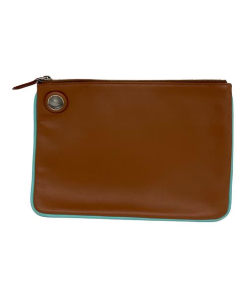 FENDI（フェンディ）FENDI (フェンディ) Triplette Leather Pouch ホワイトの古着・服飾アイテム