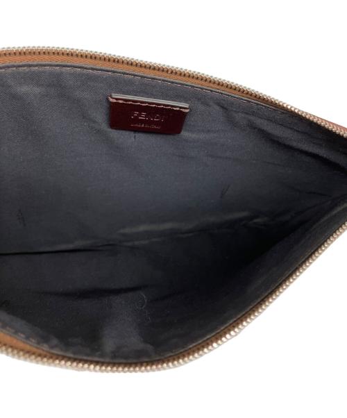 FENDI（フェンディ）FENDI (フェンディ) Triplette Leather Pouch ホワイトの古着・服飾アイテム