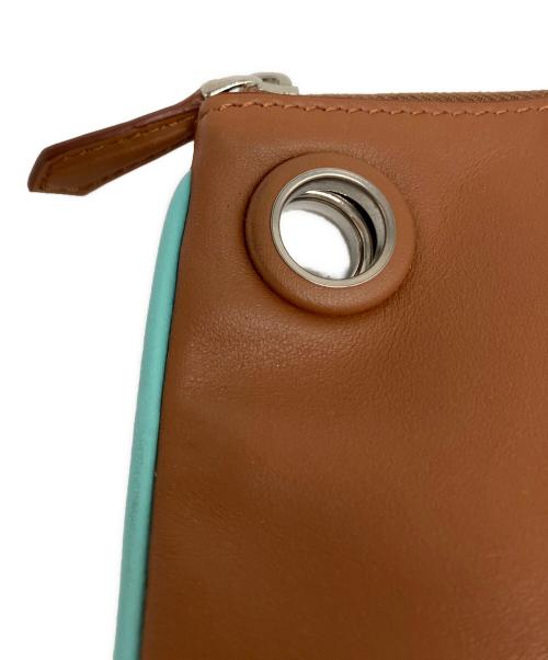 FENDI（フェンディ）FENDI (フェンディ) Triplette Leather Pouch ホワイトの古着・服飾アイテム