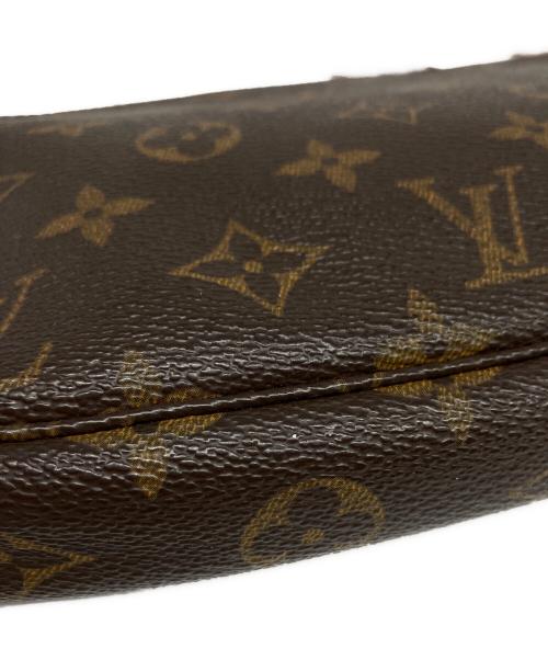 LOUIS VUITTON（ルイ ヴィトン）LOUIS VUITTON (ルイ ヴィトン) ポシェット アクセソワール ハンドバッグ ブラウンの古着・服飾アイテム