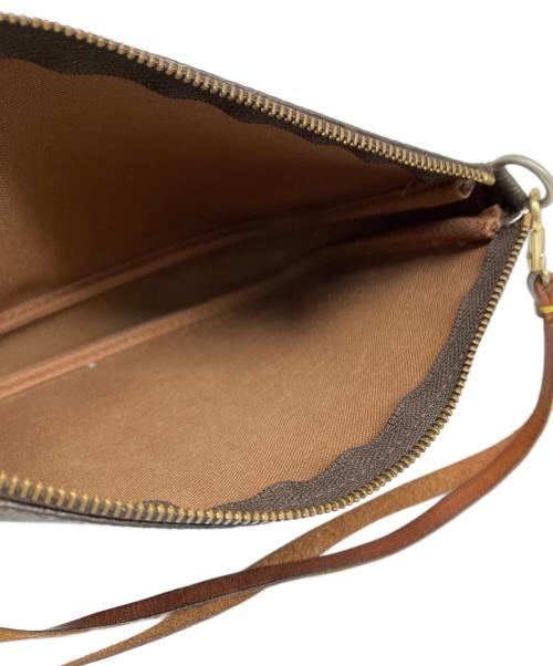 LOUIS VUITTON（ルイ ヴィトン）LOUIS VUITTON (ルイ ヴィトン) ポシェット アクセソワール ハンドバッグ ブラウンの古着・服飾アイテム