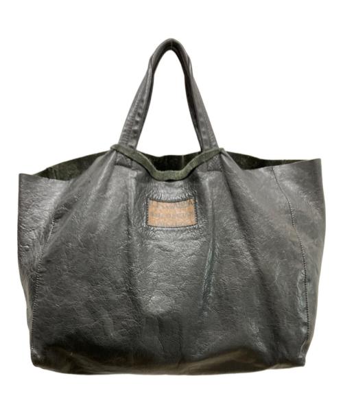 DOLCE & GABBANA（ドルチェ＆ガッバーナ）DOLCE & GABBANA (ドルチェ＆ガッバーナ) SAN DAMIANレザートートバッグ ブラックの古着・服飾アイテム