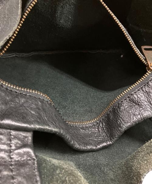 DOLCE & GABBANA（ドルチェ＆ガッバーナ）DOLCE & GABBANA (ドルチェ＆ガッバーナ) SAN DAMIANレザートートバッグ ブラックの古着・服飾アイテム